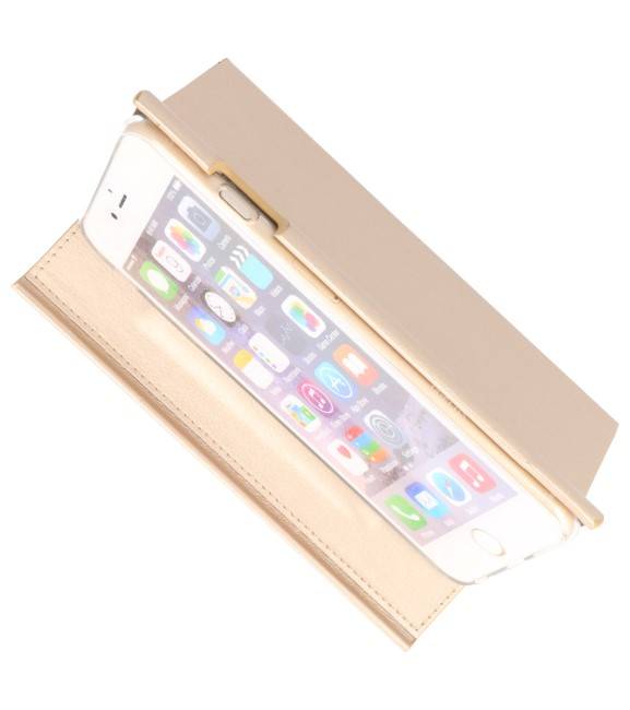 Flipbook Slim Folio Etui til iPhone 6 Plus Gold