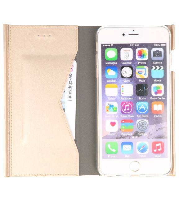 Flipbook Slim Folio Case für iPhone 6 Plus Gold