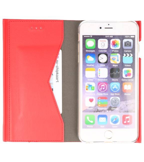 Flipbook Slim Folio Case voor iPhone 8 Plus Rood