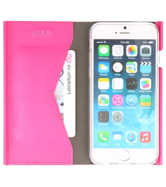Flipbook Slim Folio Case voor iPhone 6 Roze