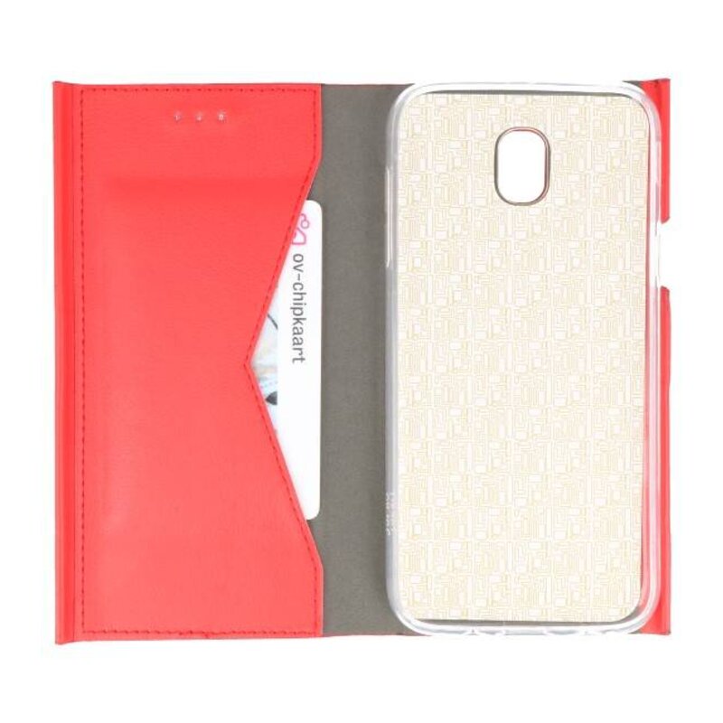 Custodia Flipbook Slim Folio per Galaxy J5 2017 Rosso
