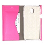 Flipbook Slim Folio Taske til Galaxy J5 2017 Pink