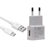 Type C Universal Travel Charger 2.4 A White + USB Cable