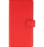 Étui portefeuille Bookstyle pour Nokia 2 Rouge