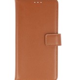 Leatherlook Bookstyle Wallet Hüllen für Xperia XA2 Ultra Brown