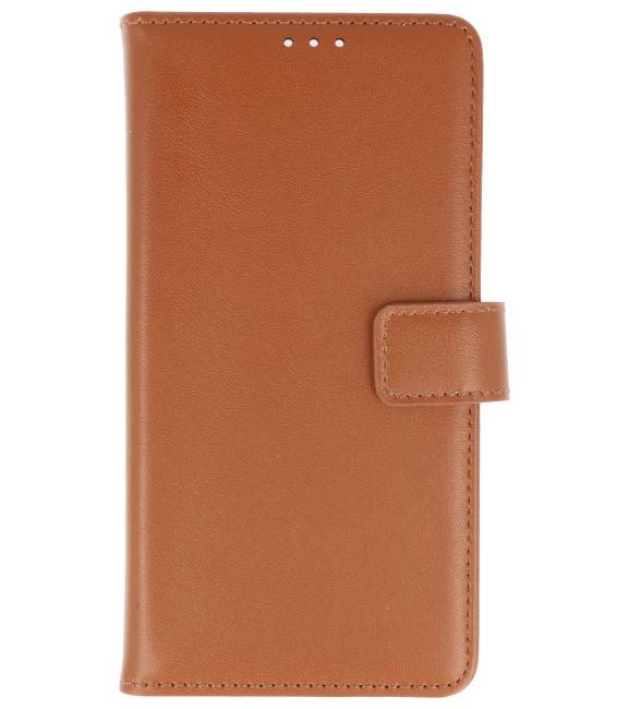 Custodie a portafoglio Leatherlook Bookstyle per Xperia XA2 Ultra Brown