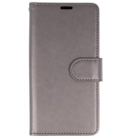 Wallet Cases Hoesje voor Xperia L2 Grijs