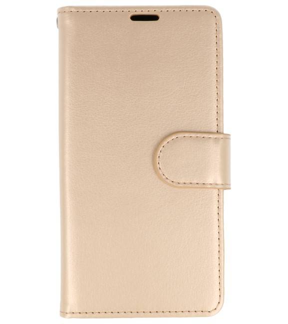 Wallet Cases Hoesje voor Huawei P20 Goud