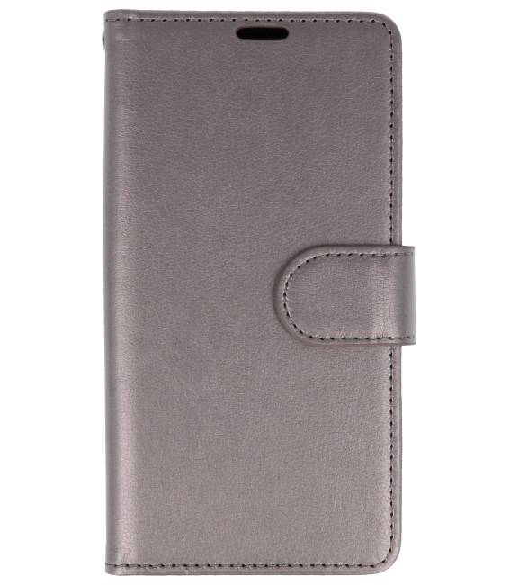 Funda con monedero para Huawei P20 gris