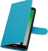 Huawei P20 Portemonnee hoesje booktype wallet Turquoise