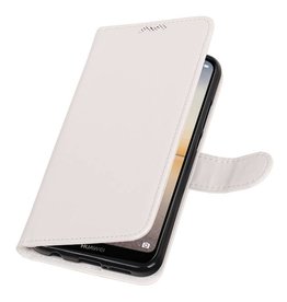 Huawei P20 Lite Portefeuille portefeuille booktype portefeuille blanc