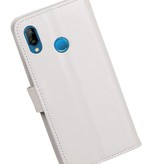 Huawei P20 Lite Portefeuille portefeuille booktype portefeuille blanc