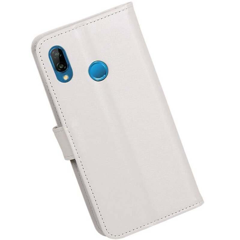Huawei P20 Lite Wallet caja booktype billetera blanco