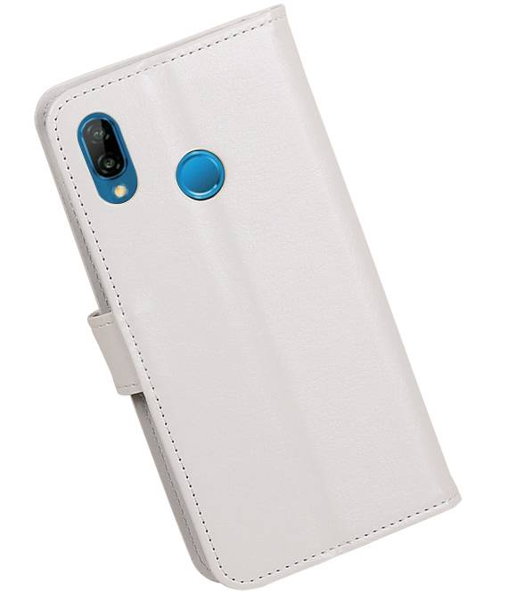 Huawei P20 Lite Wallet case booktype wallet White