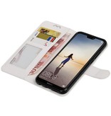 Huawei P20 Lite Brieftasche Etui Booktype Brieftasche Weiß