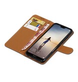 Pull Up PU Leather Bookstyle para Huawei P20 Lite Black