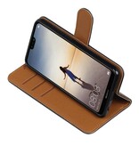 Pull Up PU Bookstyle en cuir pour Huawei P20 Lite Noir