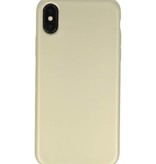 Color TPU Case for iPhone X Gold