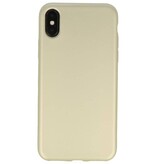 Custodia in TPU a colori per iPhone X Gold