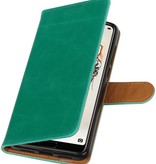 Pull Up PU cuir Bookstyle pour Huawei P20 Pro vert