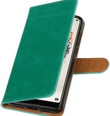 Pull Up PU Leather Bookstyle for Huawei P20 Pro Green