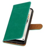 Pull Up PU Leather Bookstyle for Huawei P20 Pro Green