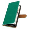 Pull Up PU Leather Bookstyle para Huawei P20 Pro Green