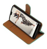 Pull Up PU Leather Bookstyle per Huawei P20 Pro Green