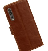 Pull Up PU Bookstyle en cuir pour Huawei P20 Pro Brown