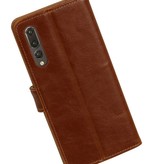 Pull Up PU Leather Bookstyle for Huawei P20 Pro Brown