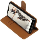 Pull Up PU Leather Bookstyle para Huawei P20 Pro Brown