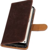 Pull Up PU Leather Bookstyle for Huawei P20 Pro Mocca