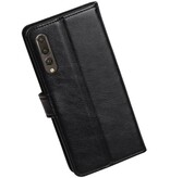 Huawei P20 Pro Wallet caja booktype wallet Negro