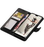 Huawei P20 Pro Portemonnee hoesje booktype wallet Zwart