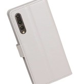 Huawei P20 Pro billetera estuche billetera tipo libro Blanco