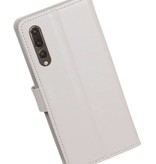 Huawei P20 Pro Wallet Fall Booktype Brieftasche Weiß