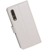 Huawei P20 Pro Wallet Fall Booktype Brieftasche Weiß