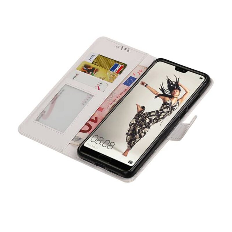 Huawei P20 Pro Portefeuille portefeuille booktype portefeuille Blanc