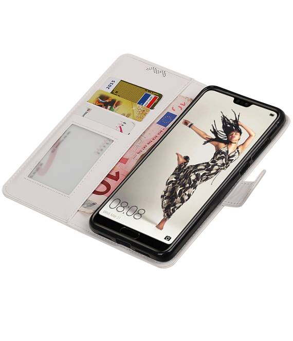 Huawei P20 Pro Portefeuille portefeuille booktype portefeuille Blanc