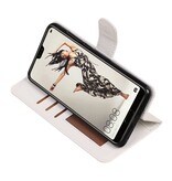Huawei P20 Pro Wallet Fall Booktype Brieftasche Weiß