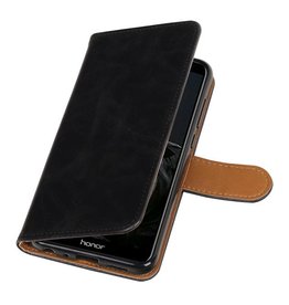 Pull Up PU cuir Bookstyle pour Huawei P Smart Black