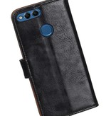 Pull Up PU Leather Bookstyle for Huawei P Smart Black