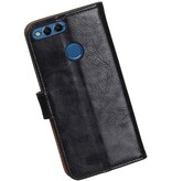 Pull Up PU Leather Bookstyle per Huawei P Smart Black