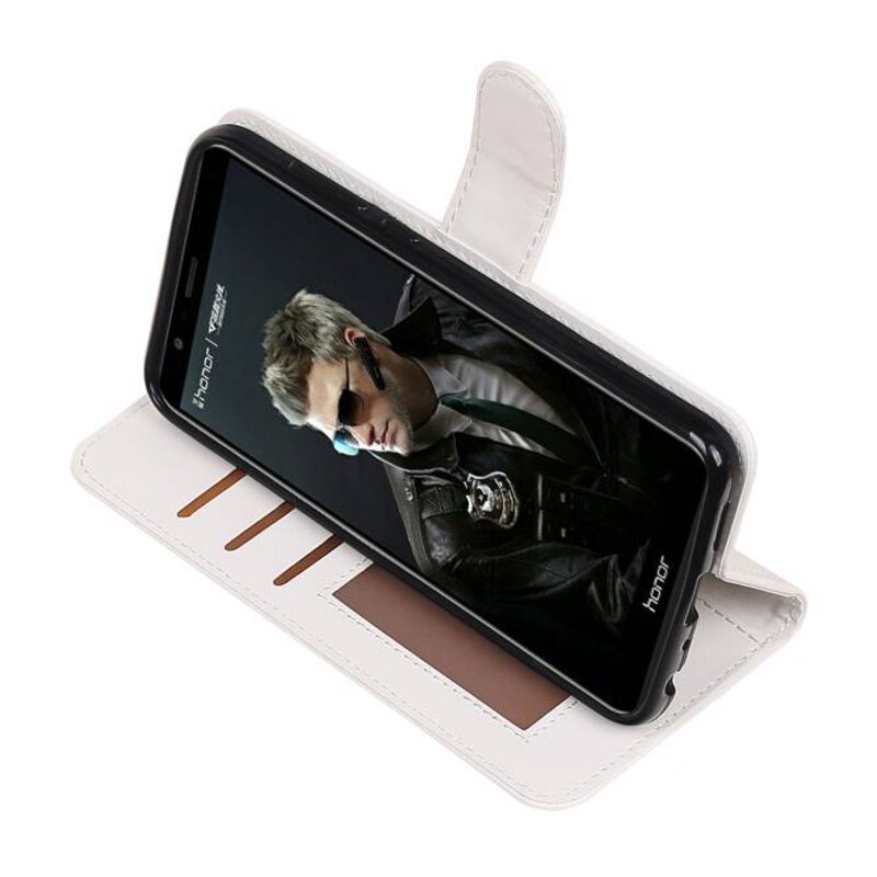 Huawei P Smart Portemonnee booktype wallet case Wit