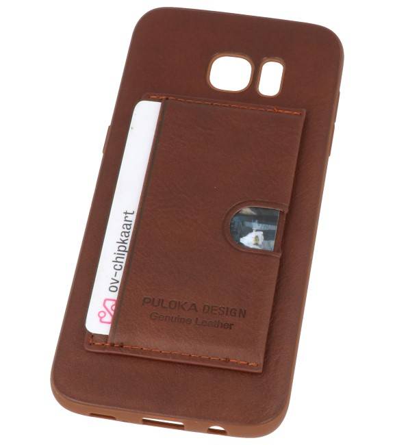 Hardcase Hoesje voor Samsung Galaxy S7 Edge Bruin