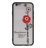 Love Forever Hoesjes voor iPhone 6 / 6s Rood