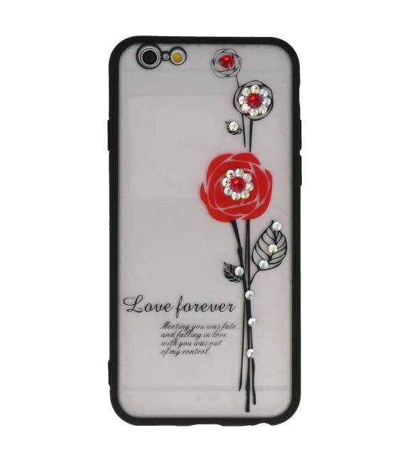 Love Forever Hoesjes voor iPhone 6 / 6s Rood