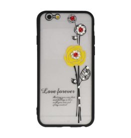 Love Forever Hoesjes voor iPhone 6 / 6s Geel