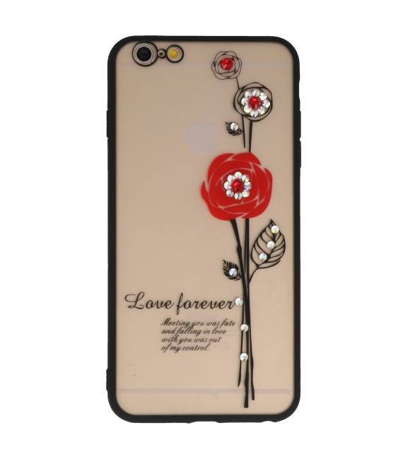 Love Forever Hoesjes voor iPhone 6 / 6s Plus Rood