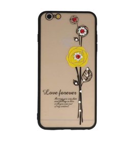 Love Forever Hoesjes voor iPhone 6 / 6s Plus Geel